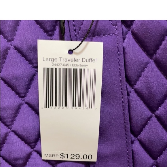 Vera Bradley large travel duffle NEW - last one - Picture 6 of 6